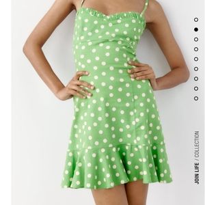 Zara Linen blend mini dress